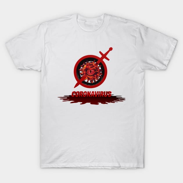 No covid 19 stop coronavirus \ Coronavirus Design Merch T-Shirt by AinZZerO